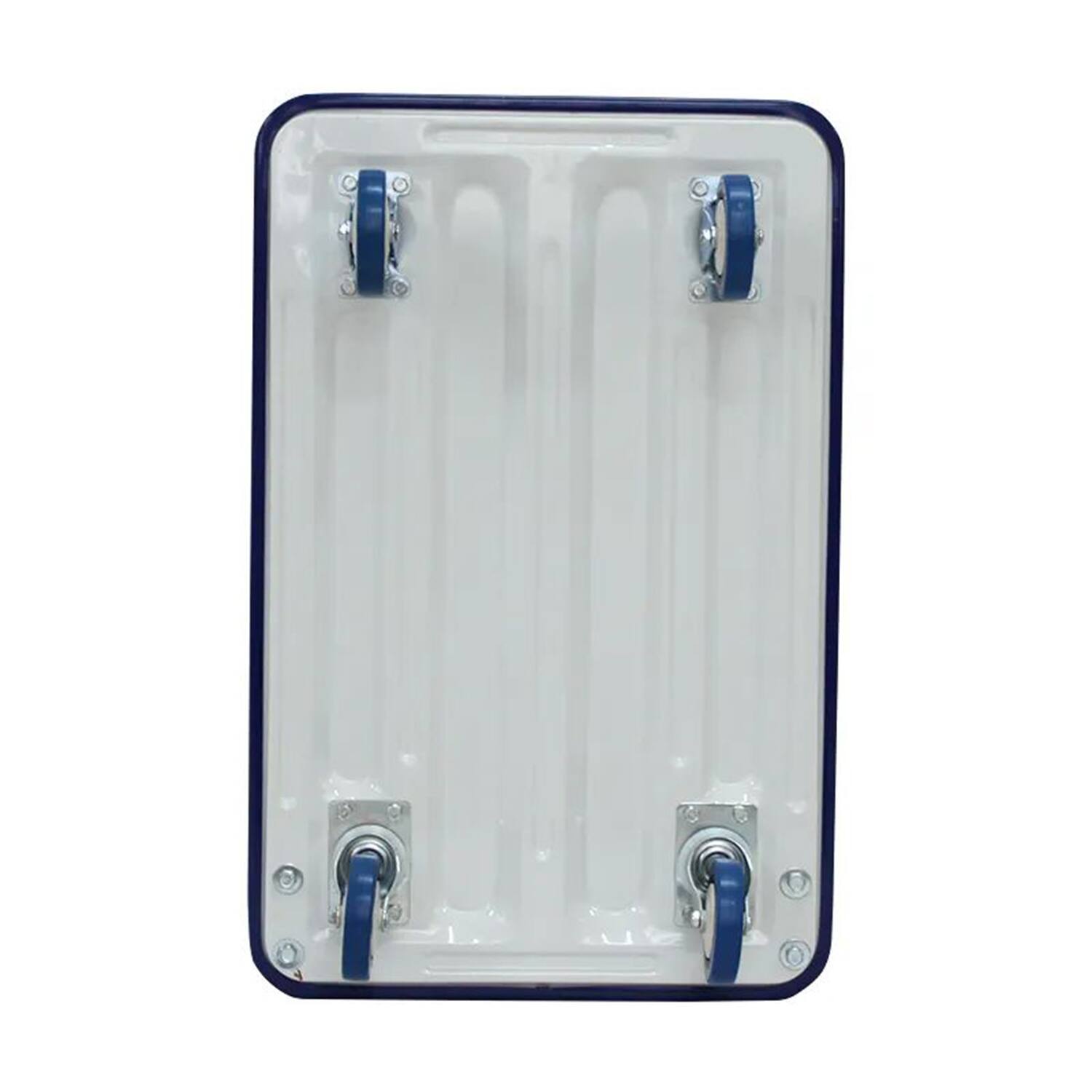 Back. LOVMOR - 330-Lb Capacity Foldable Platform Truck Hand Cart with Wheels - Blue.