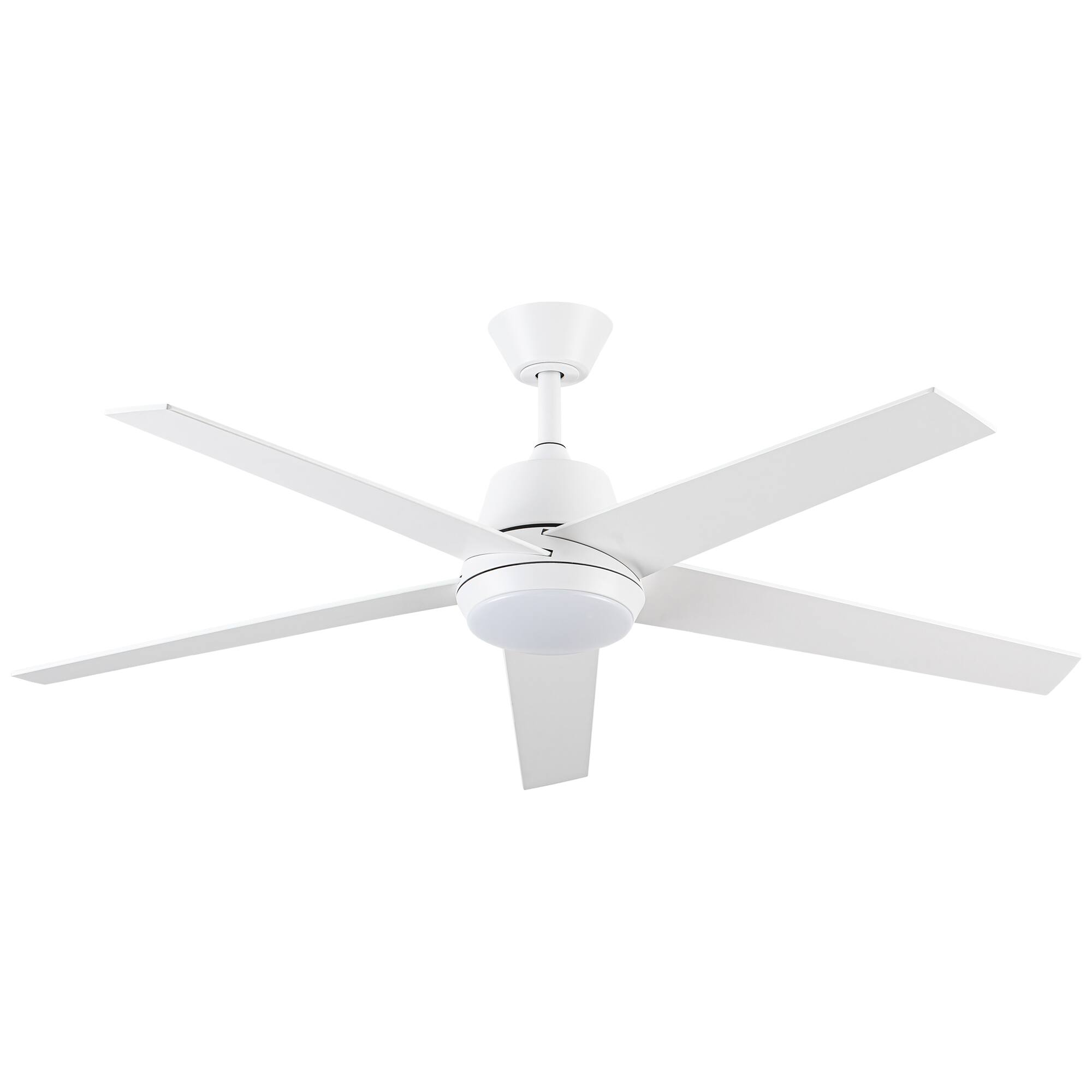 Alt View 6. Vaczon - 52-inch Modern 3CCT Dimmable LED Smart Ceiling Fan with Light and Remote & APP Control - White.