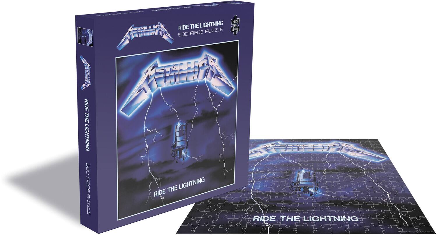 PopMarket - Metallica - RockSaws - Metallica Ride The Lightning (500 Piece Jigsaw Puzzle) - GAMES (MISC) - Multicolor
