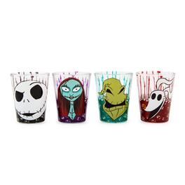 Disney - The Nightmare Before Christmas 2-Ounce Mini Shot Glasses | Set of 4 - Red