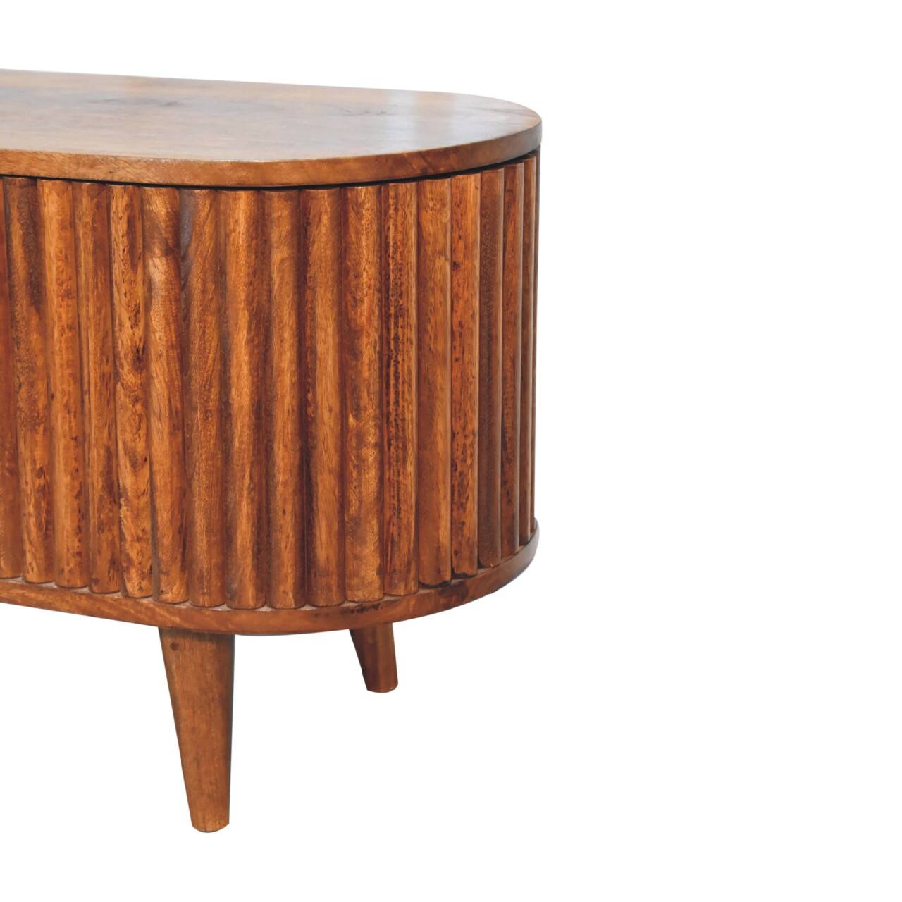 Alt View 5. Artisan Furniture - Artisan Furniture Solid Wood Reeve Blanket Box, Dark Brown - Dark Brown.