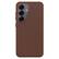 Angle. OtterBox - Symmetry Cactus Leather Series Hard Shell for Samsung Galaxy S25 - Brown.