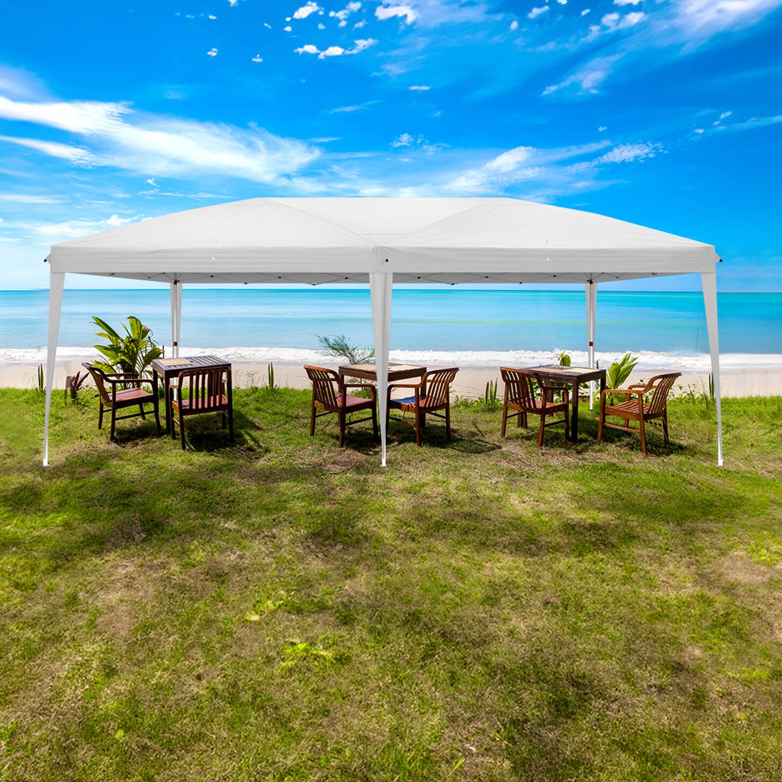 Alt View 3. Winado - 10x20ft Pop Up Canopy Tent, Outdoor Instant Shelter Folding Canopy with Carry Bag For Garden BBQ.