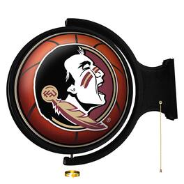 The Fan-Brand - Florida State Seminoles Basketball 21'' x 23'' Rotating Lighted Wall Sign - Multicolor