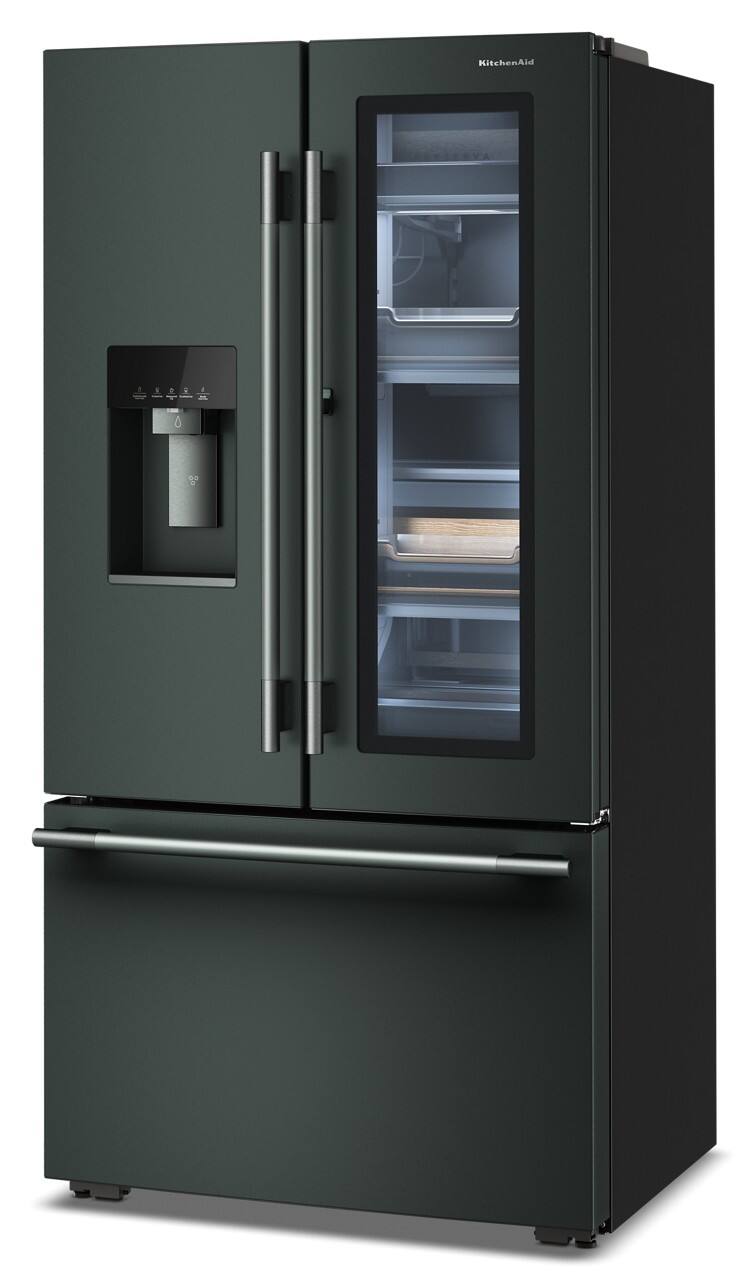 Alt View 5. KitchenAid - 23.8 Cu. Ft. French Door Counter-Depth Refrigerator with ClearVue - Juniper.