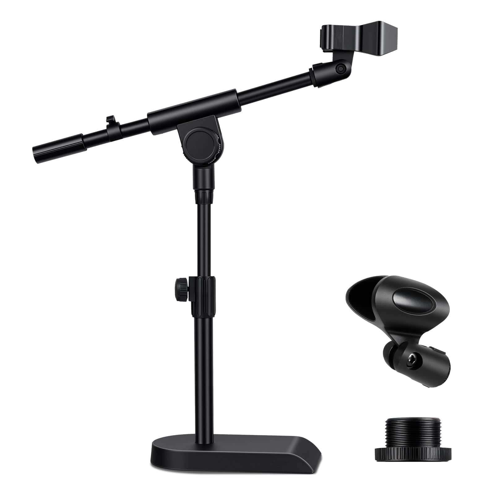 Cedar Assembly - Desktop Microphone Stand Height adjustable Compatible With Multiple Sizes Non slip Stable Base as dms1 - AS-DMS2