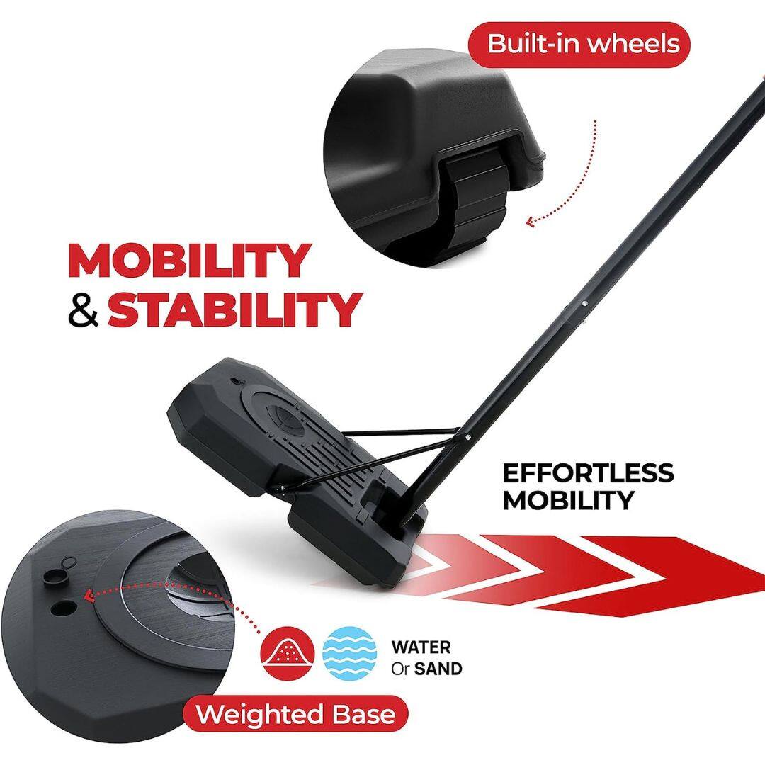 MOBILITY & STABILITY

Built-in wheels

EFFORTLESS MOBILITY

Weighted Base

WATER Or SAND