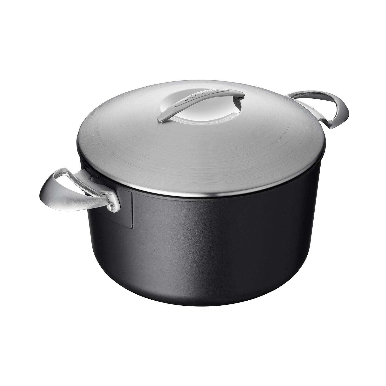 Front. Scanpan - Professional 6 Quart Dutch Oven W/Lid - Black.