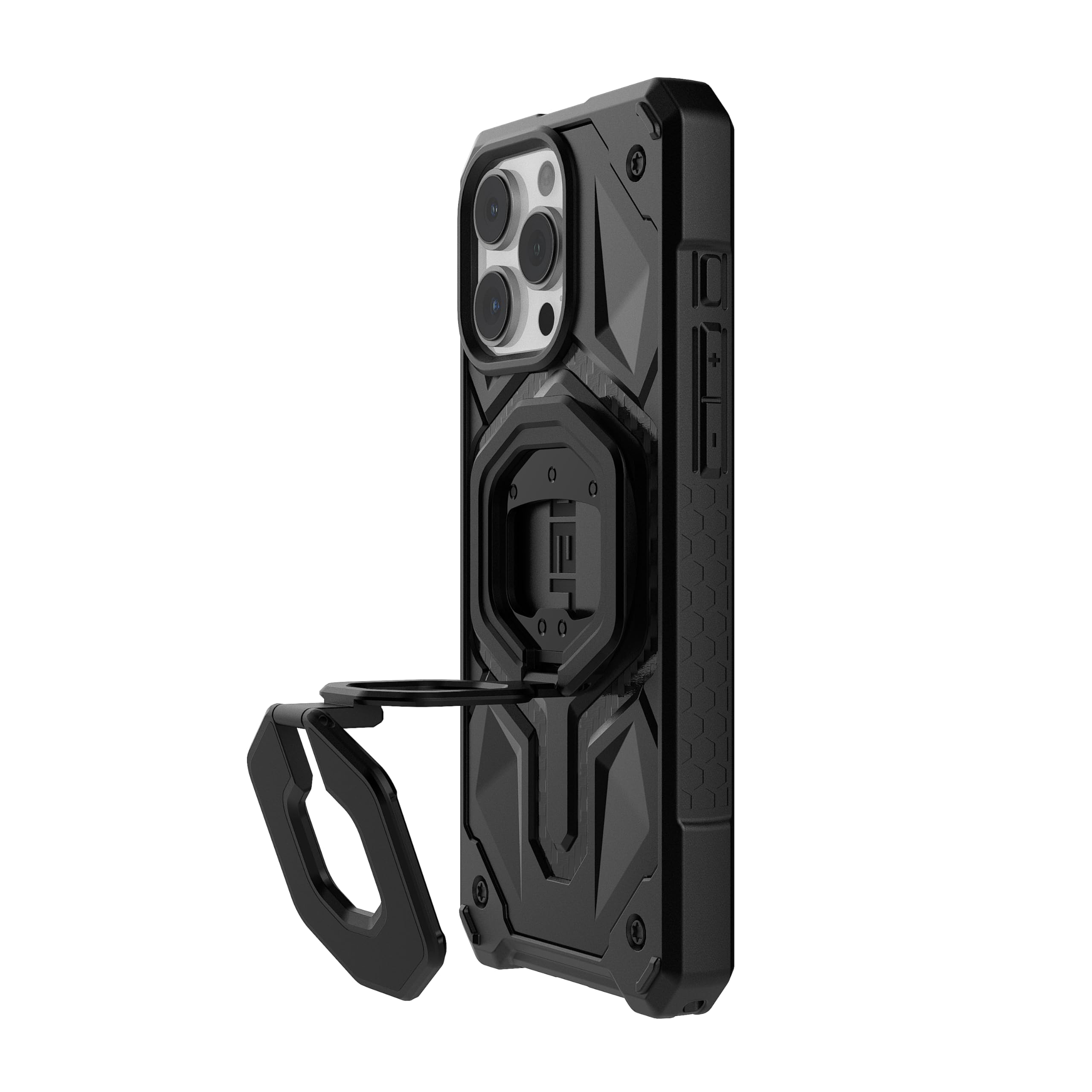 Alt View 8. UAG - Magnetic Ring Stand with Built-in Bottle Opener, Universal MagSafe Phone Grip & Stand - Black.