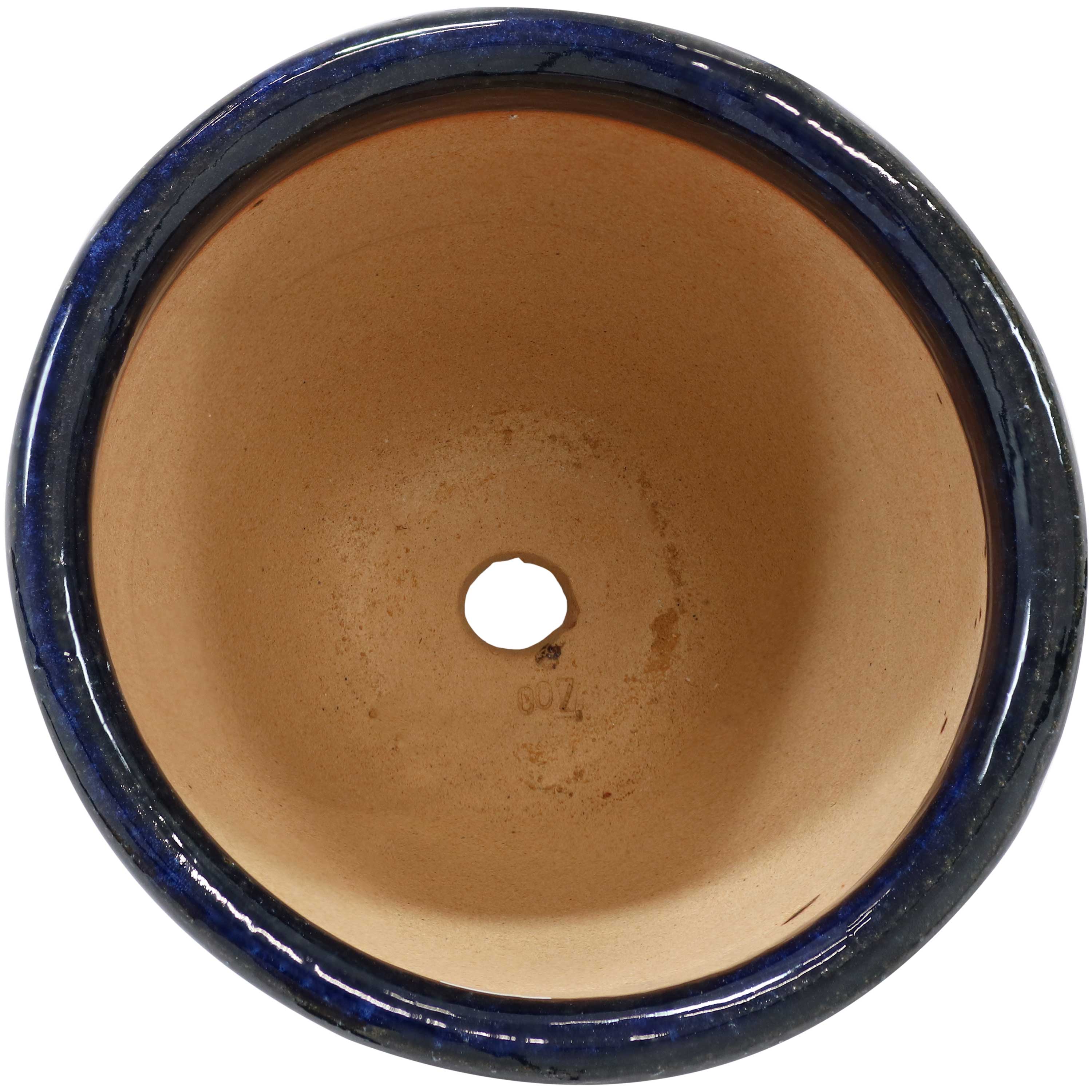 Alt View 10. Sunnydaze - 9 in Chalet Glazed Ceramic Planter - Set of 2 - Imperial Blue.