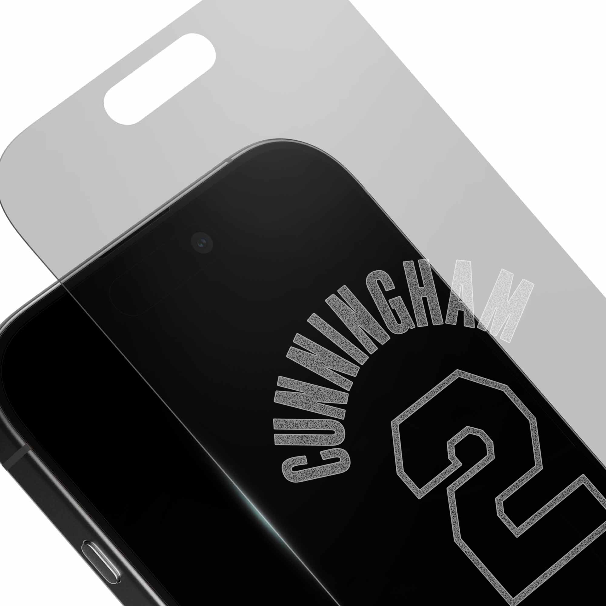Alt View 2. Screen Skinz - Cade Cunningham Detroit Pistons Clear iPhone Screen Protector - 16 Pro - Multicolor.