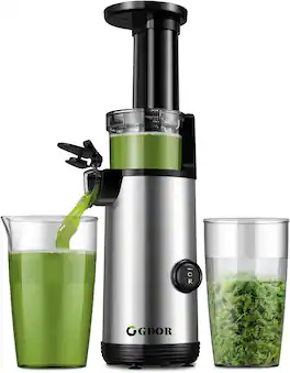 Shardor - Compact Powerful Juicer – Easy-to-Clean Fruit and Vegetable Juicer - Silver