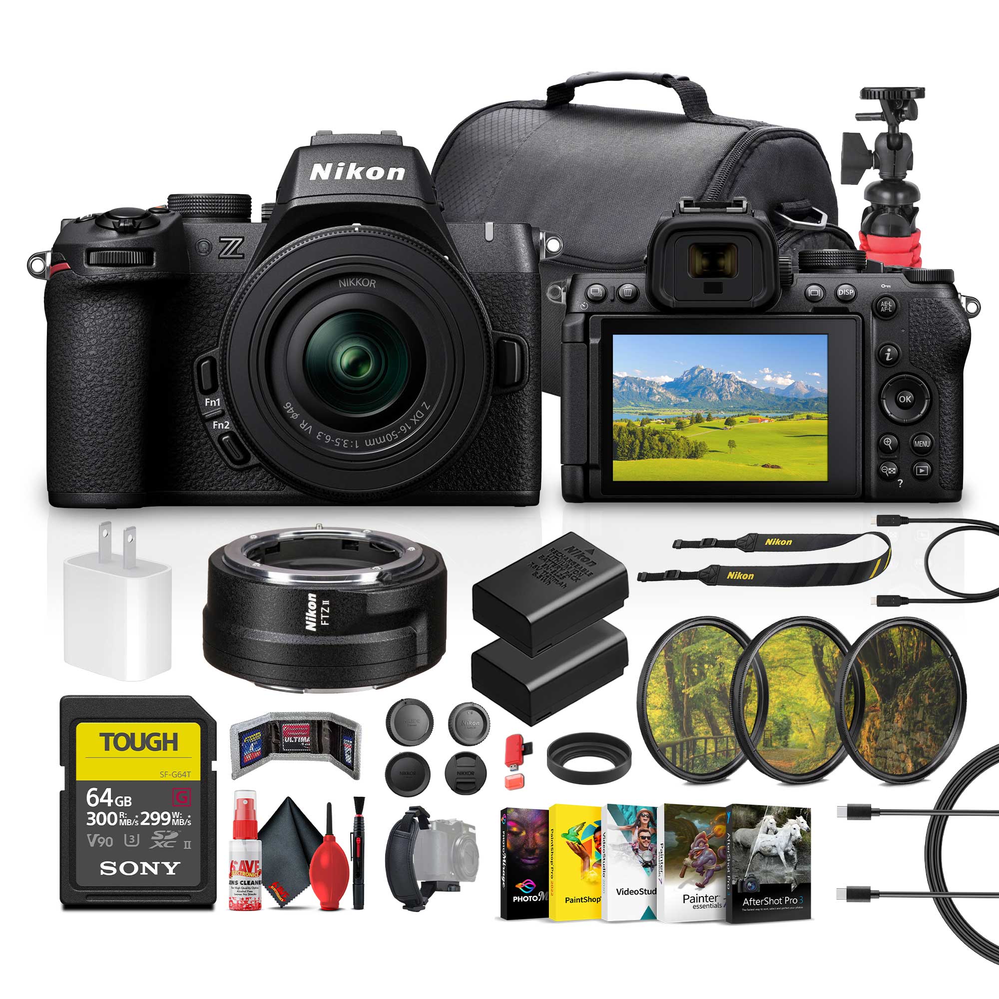 Nikon Z NIKKOR I - 51 0 Fnt Fn2 9 N DX NA 1:3.5-6.3 Un05-91 E OR MN 1 Nikon FTZ FA NOkam Nikon TOUGH - MTH SE-GMT 64GB GB G W 300 MRA 299 Min V90 3J 1 SONY SAVE, - - A i VideoStudio Painter AfterShot Pro