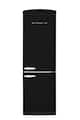 Unique Appliances - 24 in. Wide Classic Retro 23.8 in 11.7 cu. ft. Frost Free Retro Bottom Freezer Refrigerator ENERGY STAR - Matte Black