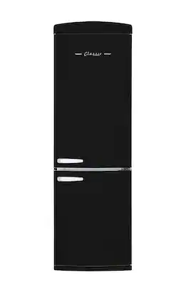Unique Appliances - Classic Retro 23.8 in 11.7 cu. ft. Frost Free Retro Bottom Freezer Refrigerator ENERGY STAR - Matte Black