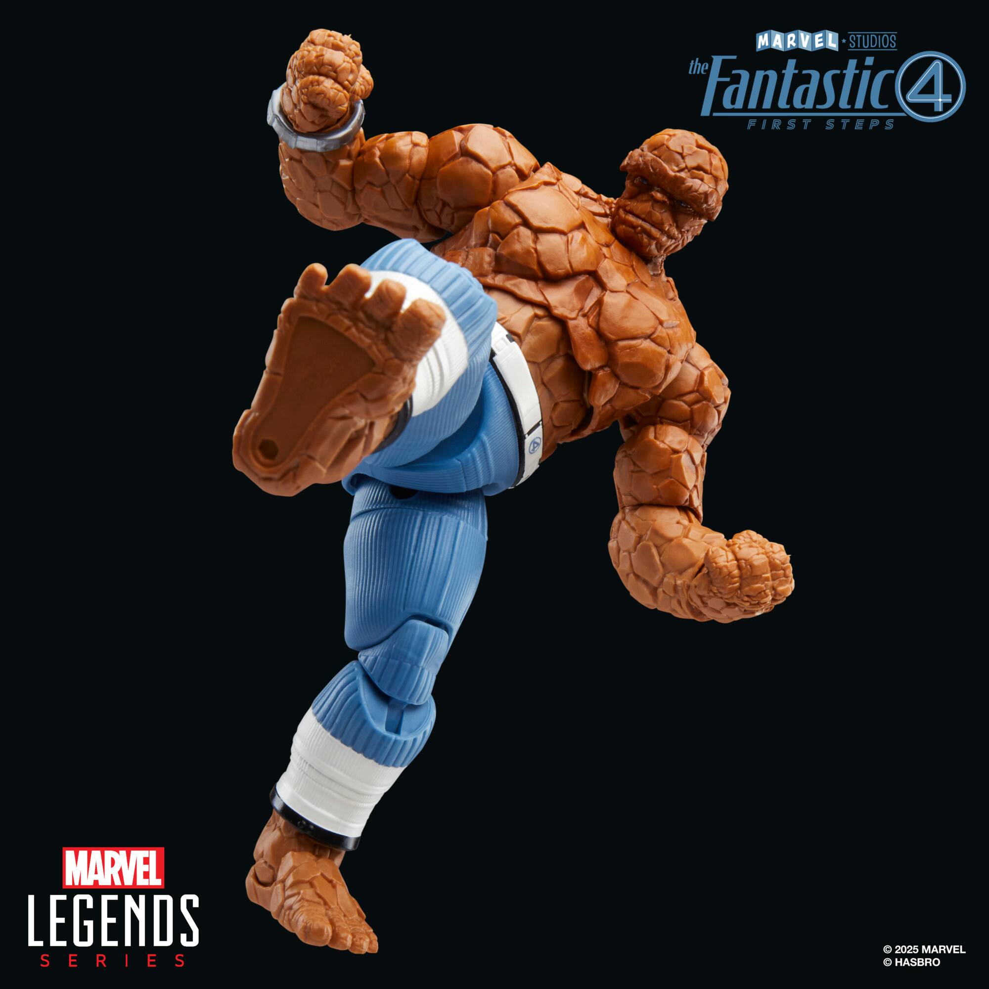 The Fantastic Four First Steps Marvel Legends Series action figure is a part of the Marvel Legends Series, which is a product of Marvel Entertainment and Hasbro.