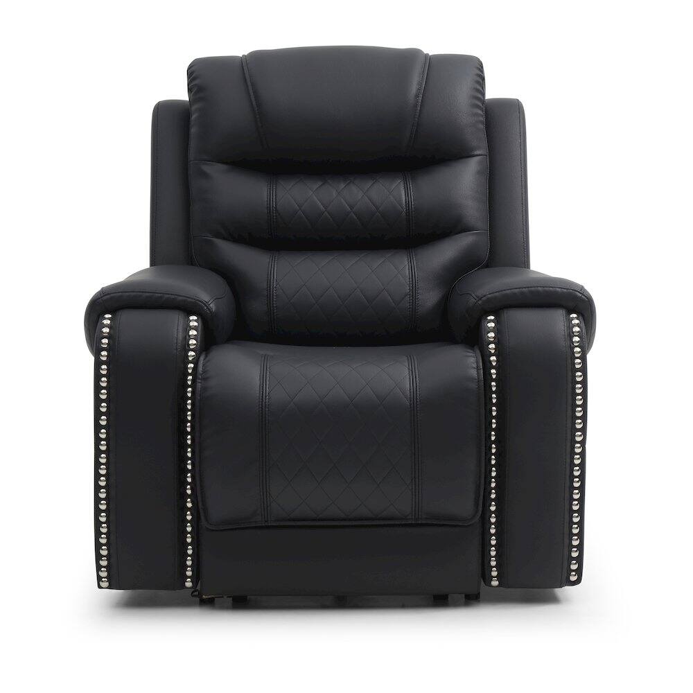 Angle. Glory Furniture - Glory Furniture G00600-Rc Chair - Black - Black.