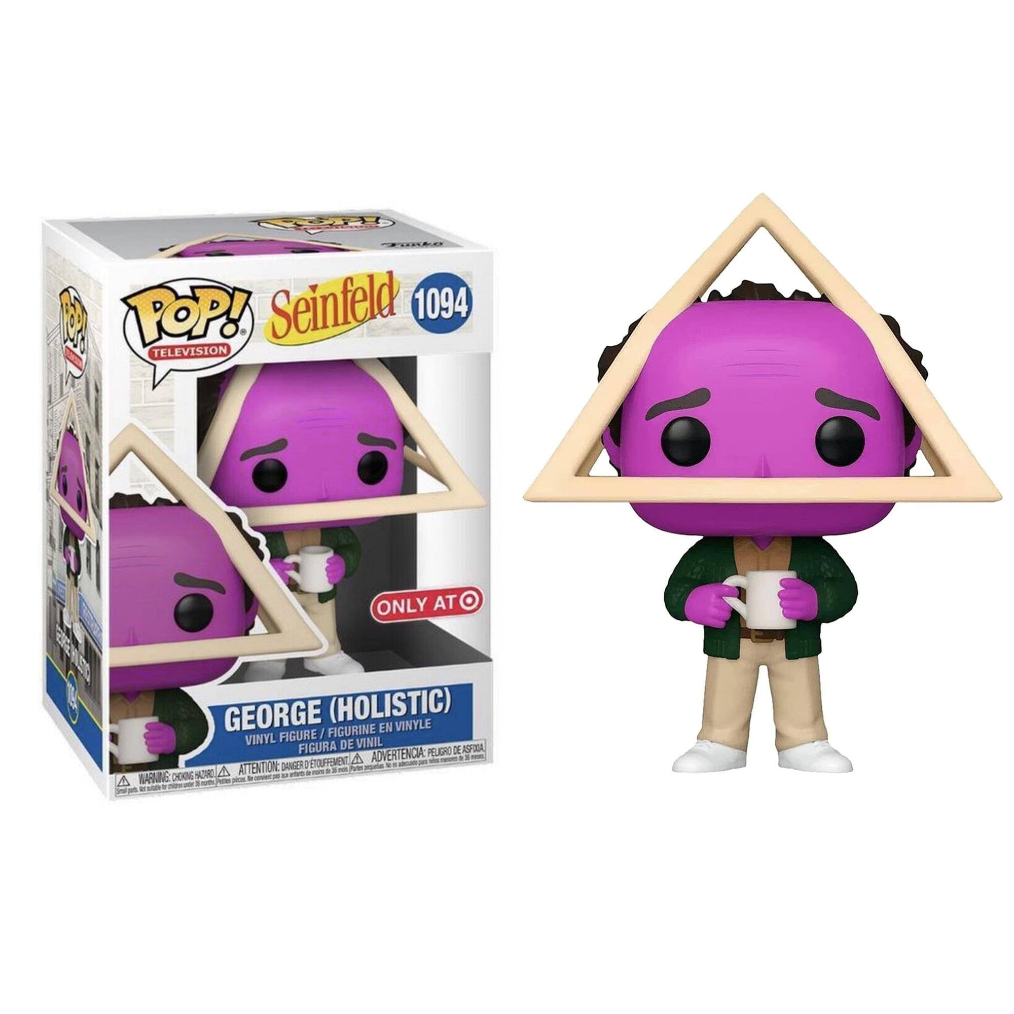 POP! Seinfeld 1094  
TELEVISION  

GEORGE (HOLISTIC)  
VINYL FIGURE / FIGURINE EN VINYLE / FIGURA DE VINIL / FIGURA DE VINIL  

ONLY AT TARGET  

WARNING: CHOKING HAZARD - SMALL PARTS. NOT FOR CHILDREN UNDER 3 YEARS.  
ATTENTION: DANGER DE CHOKING - PETITS ÉLÉMENTS. NE PAS LAISSER JEU À DES ENFANTS DE MOINS DE 3 ANS.  
ADVERTENCIA: PEQUEÑOS PIEZAS. NO ACONDICIONADO PARA NIÑOS MENORES DE 3 AÑOS.