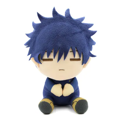 Front. Banpresto - Jujutsu Kaisen 8 Inch Character Plush | Megumi Fushiguro - Black.