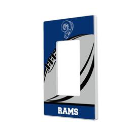 Keyscaper - Los Angeles Rams Passtime Design Single Rocker Lightswitch Plate - Multicolor