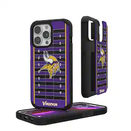 Keyscaper - NFL - Minnesota Vikings iPhone Rugged Field Design Case - 15 - Multicolor