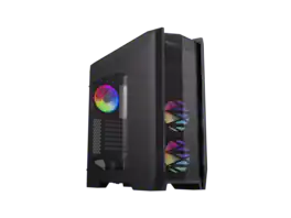 GAMEMAX - Dragon Knight 2 Black USB3.0/Type C ATX Full Tower w/5 ARGB Fans (Pre-Installed), 4090 GPU & 360mm AIO Support - Black