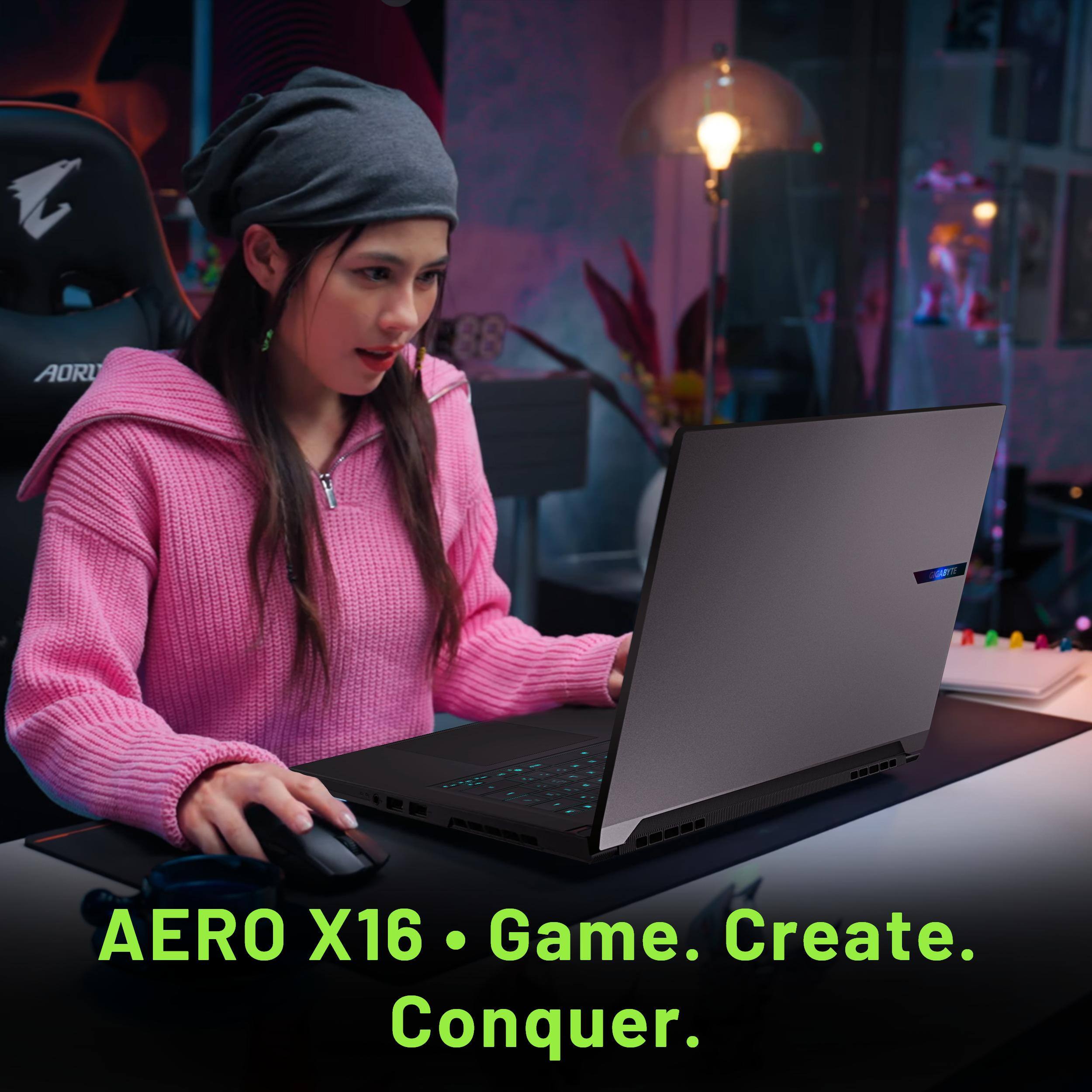 AORU 00 AERO X16 Game. Create. Conquer.