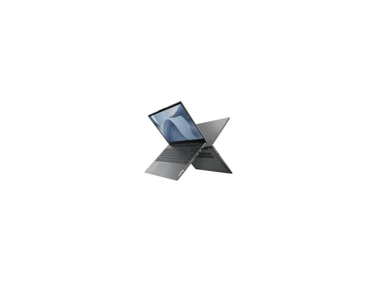 Alt View 4. Lenovo - Lenovo IdeaPad5 Laptop - Intel Core i7-1255U 3.5GHz 10-core Processor - 8GB 3200Mhz DDR4 Memory - 512GB PCIe SSD - 15.6- - Gray.