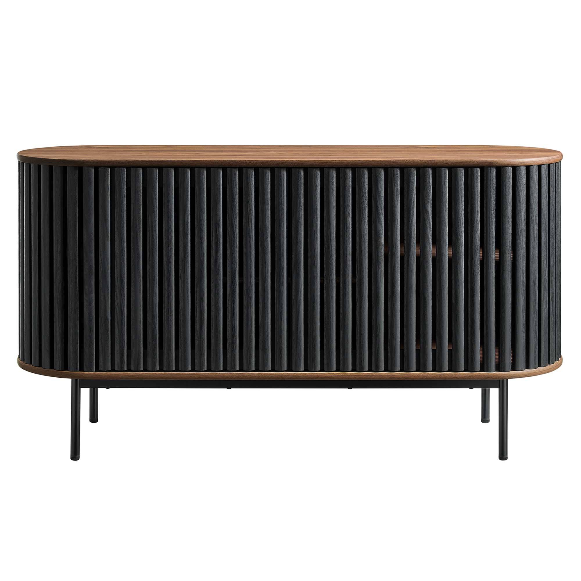 Alt View 5. Modway - Fortitude 59" Oval Sideboard by Modway - Walnut Black.