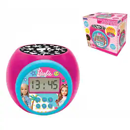 Lexibook - Barbie Projector Alarm Clock with Timer - Pink