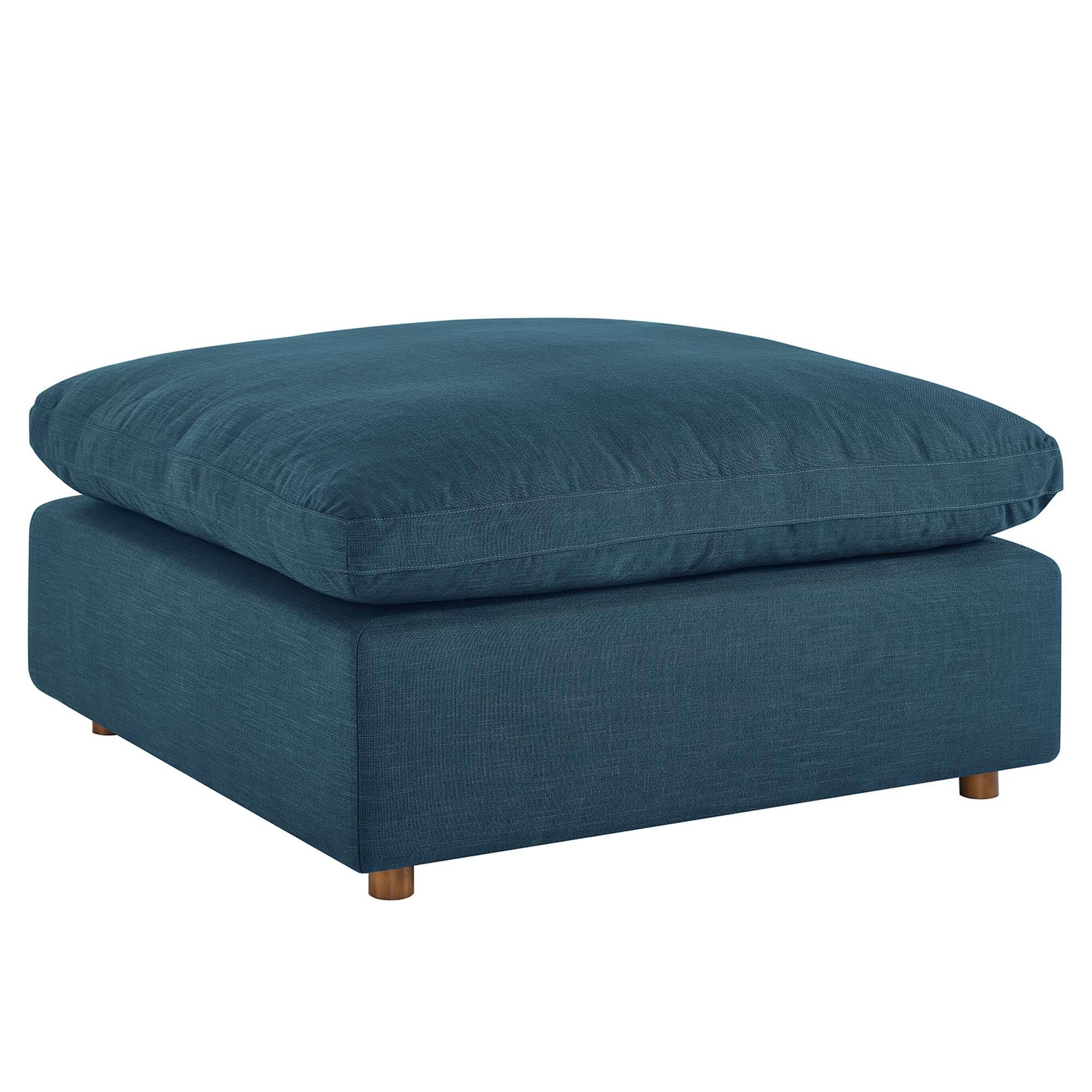 Alt View 1. Modway - Commix Down Filled Overstuffed Ottoman by Modway - EEI-3318-AZU.