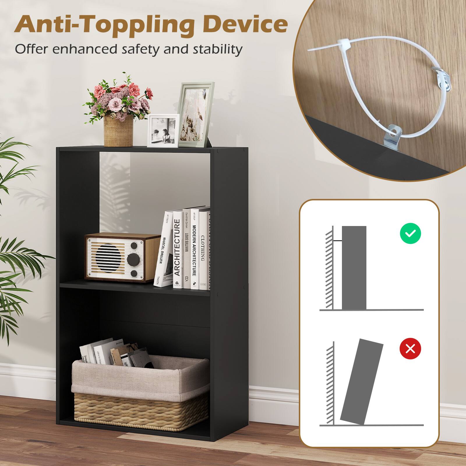 Anti-Toppling Device  
Offer enhanced safety and stability  

a i MARGEL BRELER I ARCHITECTURE I 8 I MODERN ARCHITECTURE CLOTHING