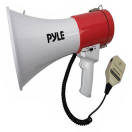 Pyle - 50W Megaphone Bullhorn Speaker – Portable Bluetooth, Alarm Siren, Adjustable Volume up to 1700 Yards, Aux Input