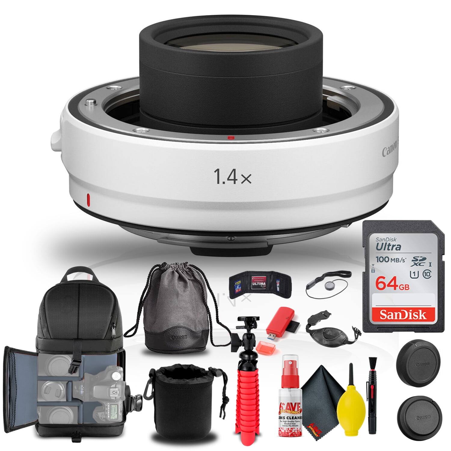 1.4x Canon ULTIMA DM SanDisk Ultra 100 MB/s S XC I 10 64GB SanDisk 00393 Cion C+ AVE otded Ds CLEAN - VA KAVE awcon