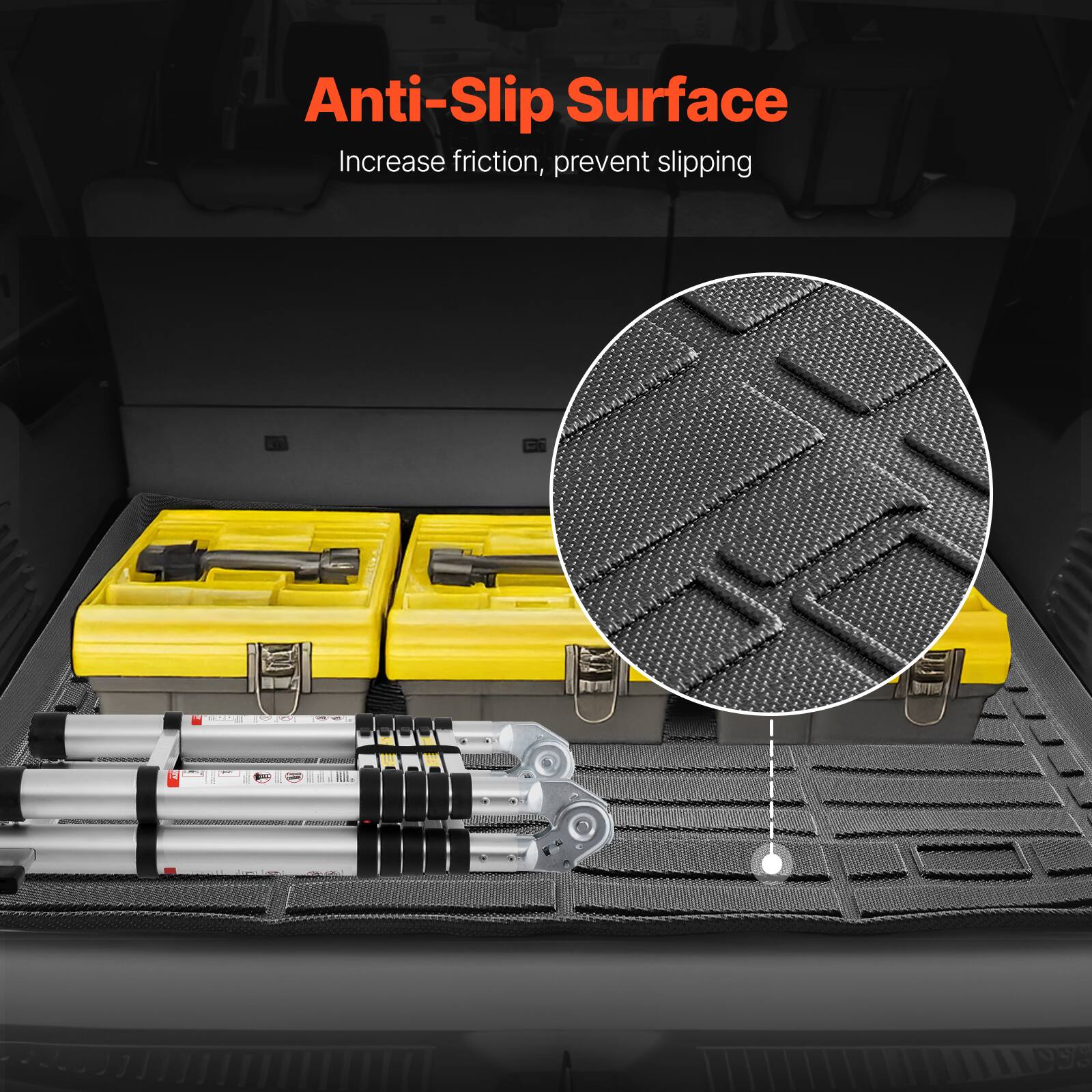 Anti-Slip Surface  
Increase friction, prevent slipping
