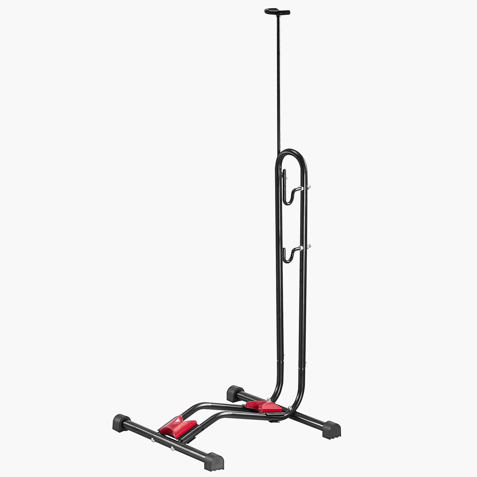 Alt View 5. VEVOR - Bike Rack, Upright Bike Stand Floor for 16 to 27.5 Inch Mountain & Road Bikes, Vertical & Horizontal Bicycle Stand - Black.