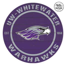 Jardine - Wisconsin-Whitewater Warhawks 20'' x 20'' Indoor/Outdoor Team Color Circle Sign - Purple
