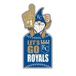 Evergreen Enterprises - Kansas City Royals 30" Metal Gnome 3-in-1 Outdoor Yard Sign - Multicolor