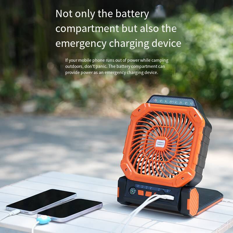 Not only the battery compartment but also the emergency charging device.

If your mobile phone runs out of power while camping outdoors, don't panic. The battery compartment can provide power as an emergency charging device.