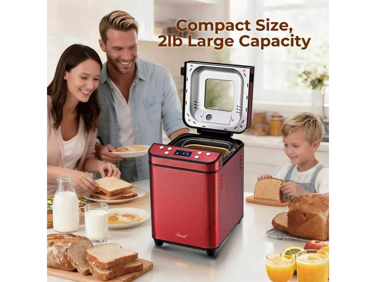 Compact Size, 2lb Large Capacity
