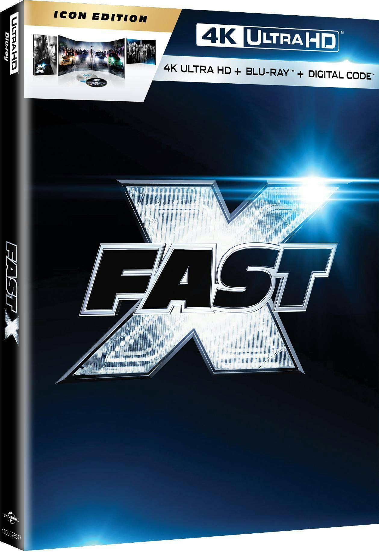 Angle. Fast X - Icon Edition (4K Ultra HD + Blu-ray + Digital) [UHD].