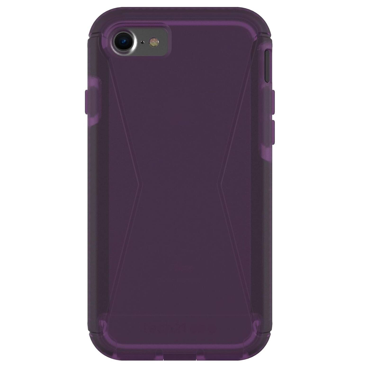 Angle. Tech21 - Tech21 EVO Tactical Extreme Case & Holster for Apple iPhone SE/8/7/6, Rugged Drop Protection - Violet - Violet.