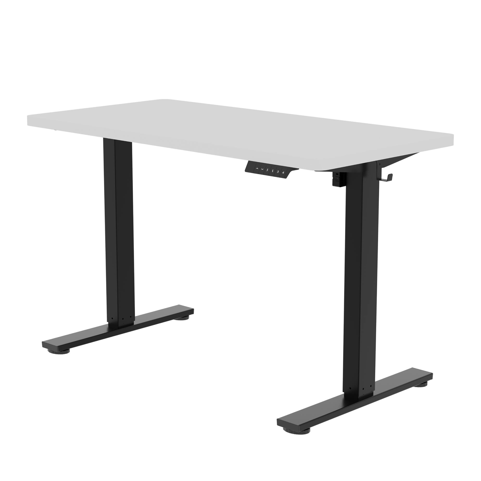 Alt View 3. FlexiSpot - FlexiSpot E2 48''W Electric Adjustable Standing Desk Chipboard, White/Black - White.