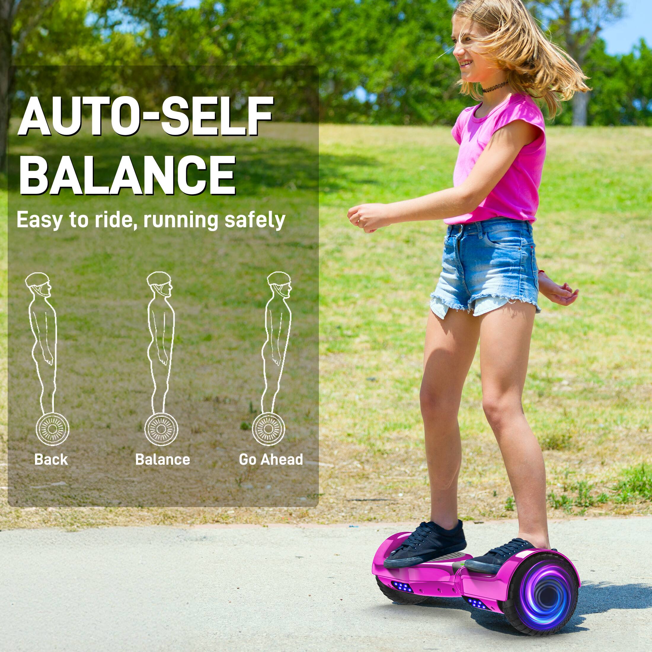 AUTO-SELF BALANCE  
Easy to ride, running safely  

Back  
Balance  
Go Ahead