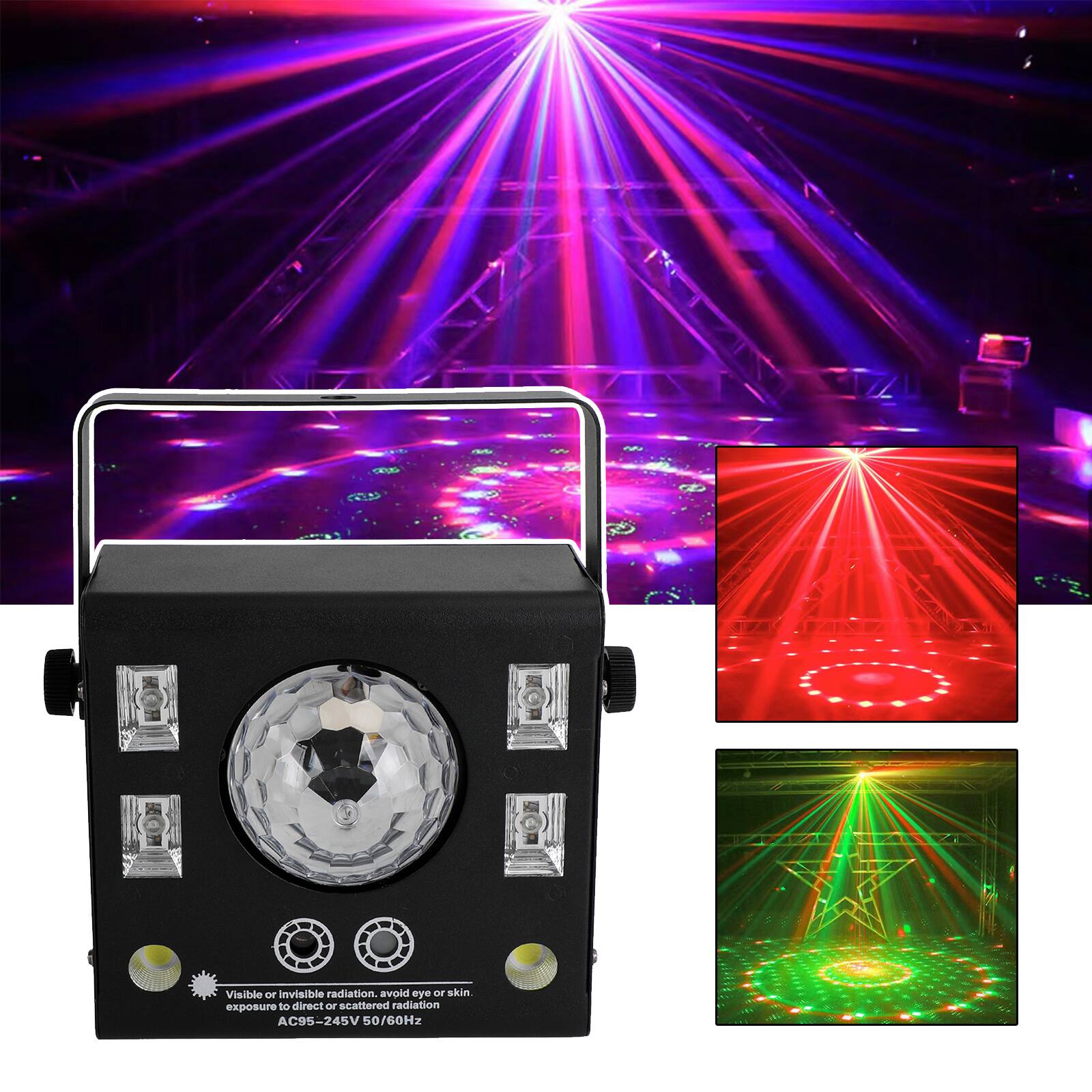 Visible or invisible radiation. Avoid eye or skin exposure to direct or scattered radiation. AC95-245V 50/60Hz
