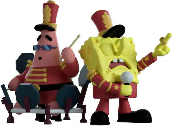 Front. Youtooz - Youtooz - SpongeBob Squarepants - SpongeBob & Patrick Band Geeks #19 - COLLECTIBLES - Multicolor.