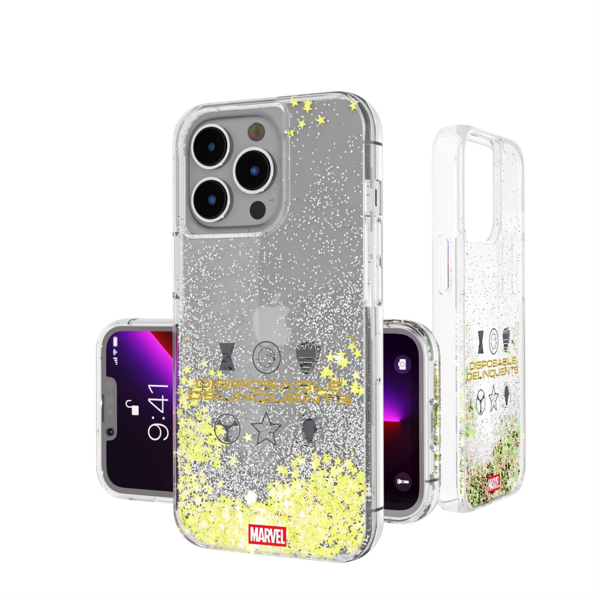 Keyscaper - Marvel Badge Glitter Phone - Apple iPhone 13 Pro Max ...