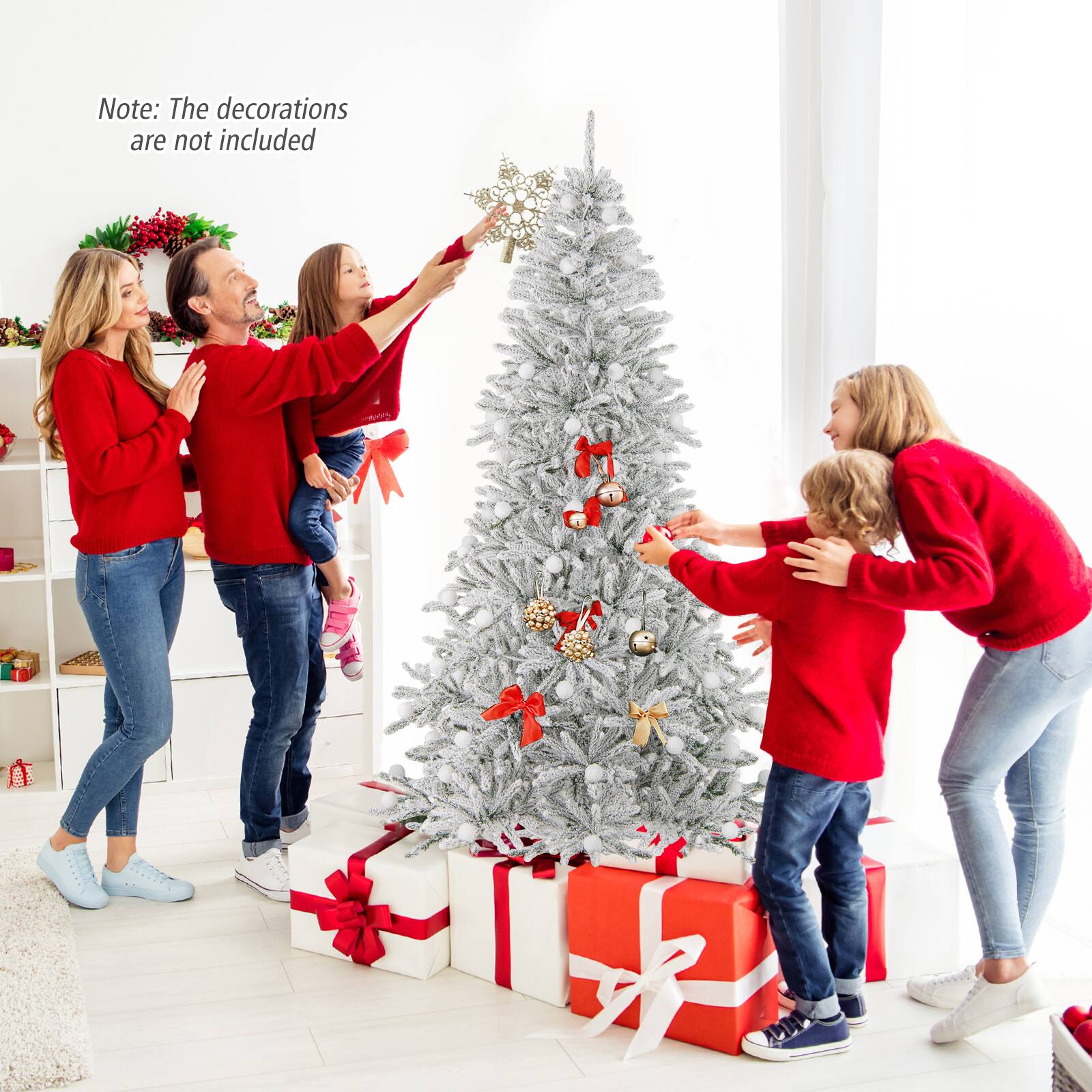 Note: The decorations are not included