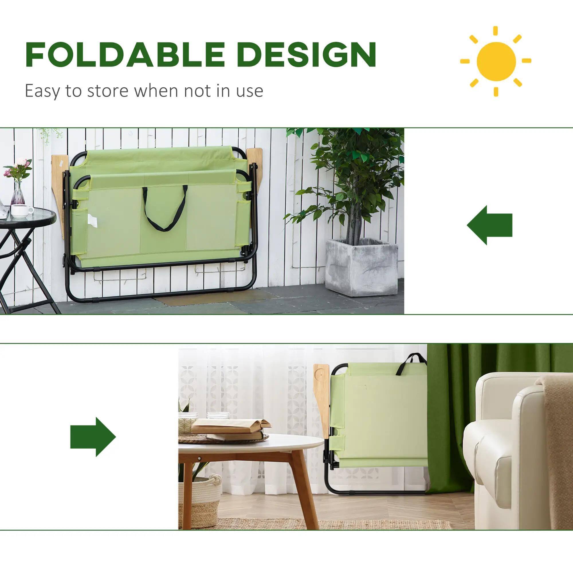 FOLDABLE DESIGN
Easy to store when not in use