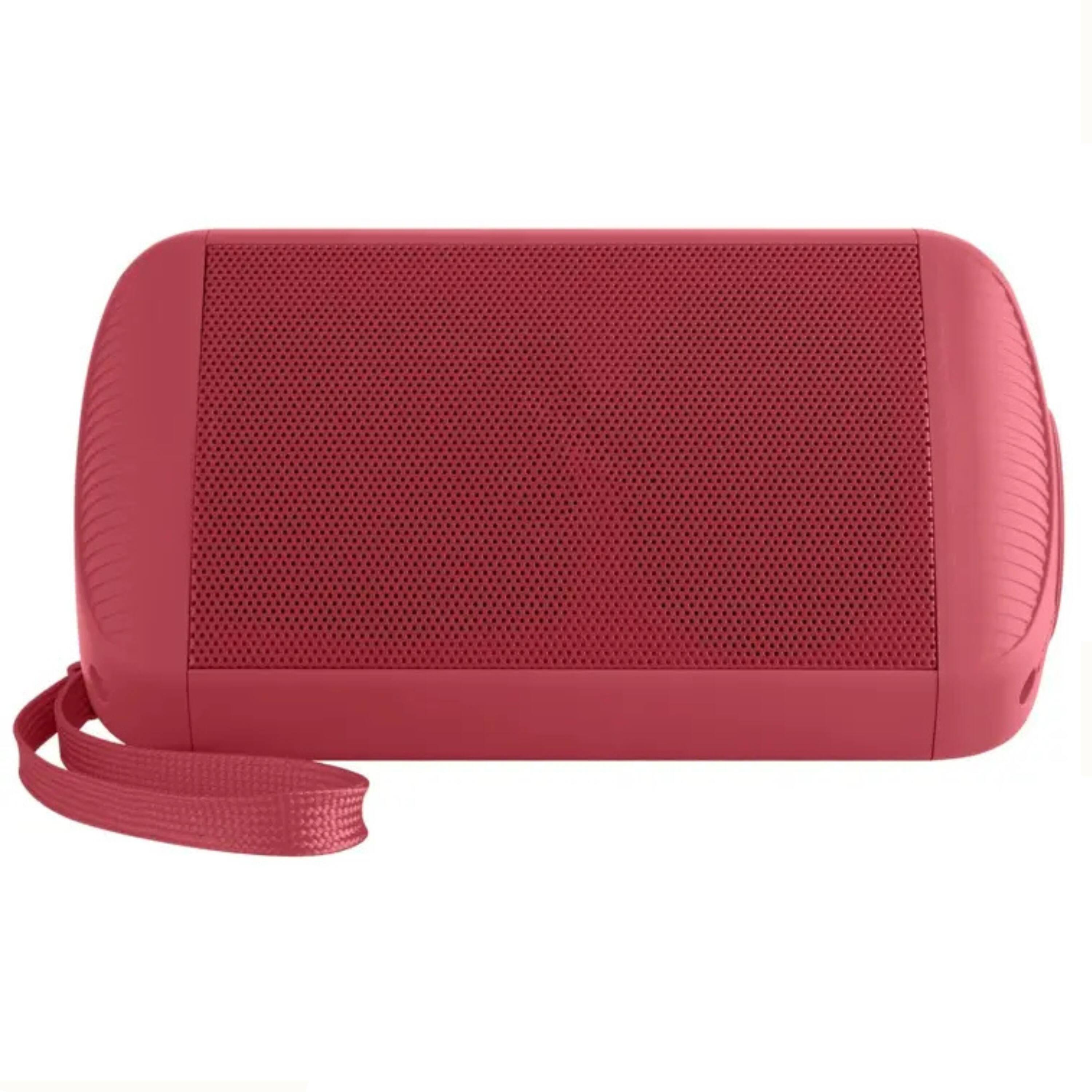 Angle. Kitcheniva - Portable BT Speaker Water-Resistant with True Wireless Technology Red - Red.